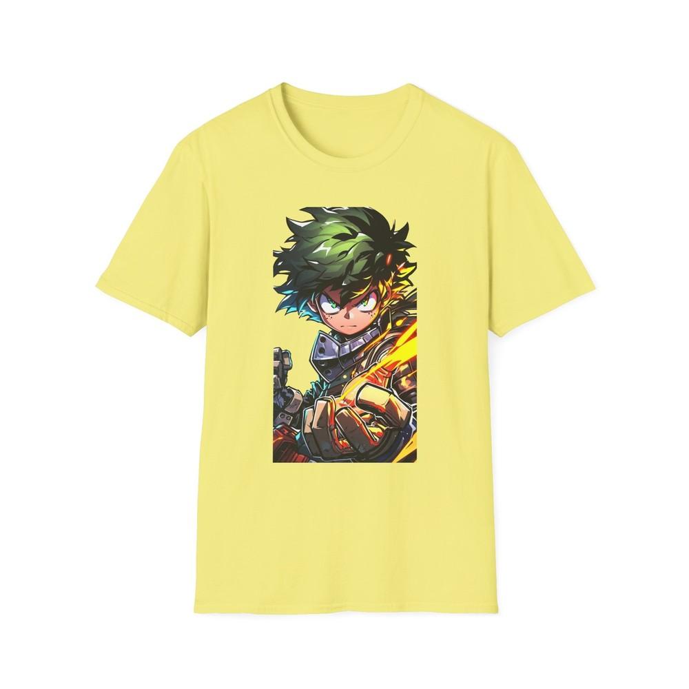 Anime Soft TShirt Izuku Midoriya Unisex Jl Anime Front Printed