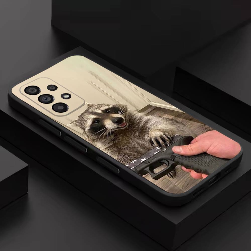 

Funny Raccoon Cute Phone Case For Samsung S 9,10,21,30,22,23,24,25,26,Ultra,Plus,Lite,FE,4,5G Black Soft Precise SamsungS22ULTRA5G