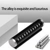 Fade Resistant Aluminum Car Parking Number Plate Roller Adjustment System Adhesive Mounting for Road Safety Compliance