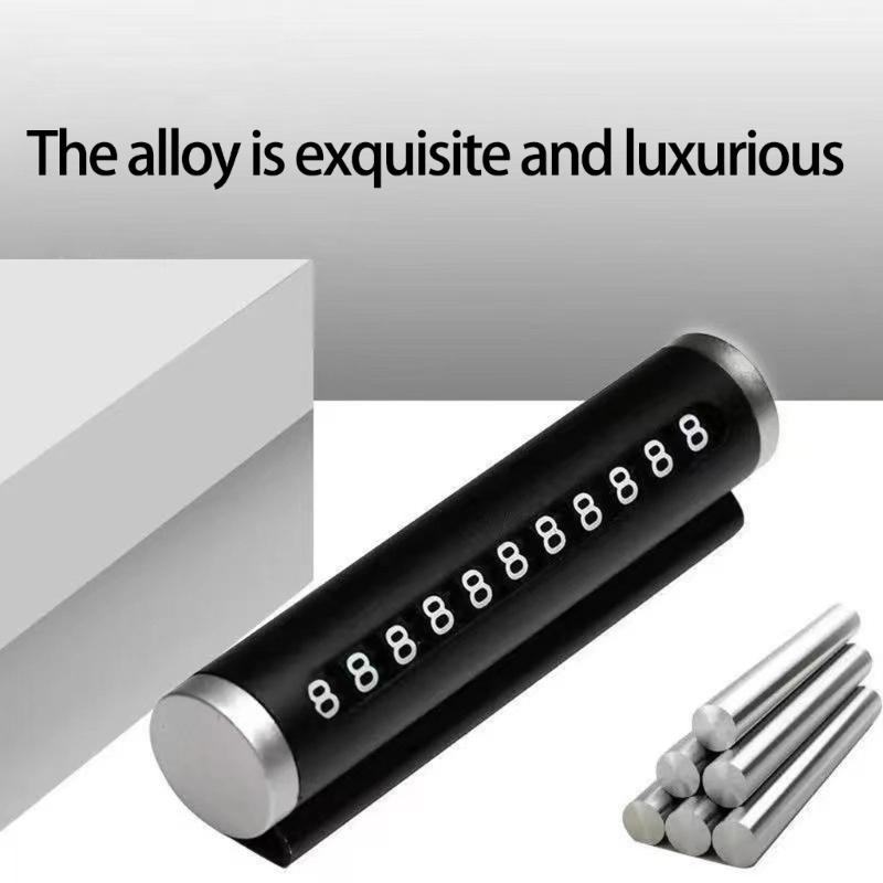 Fade Resistant Aluminum Car Parking Number Plate Roller Adjustment System Adhesive Mounting for Road Safety Compliance