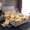 Cartoon Animal Little Monkey Pattern Bed Hat Four-piece Bedding Set Bedroom Dormitory Bedding Decoration