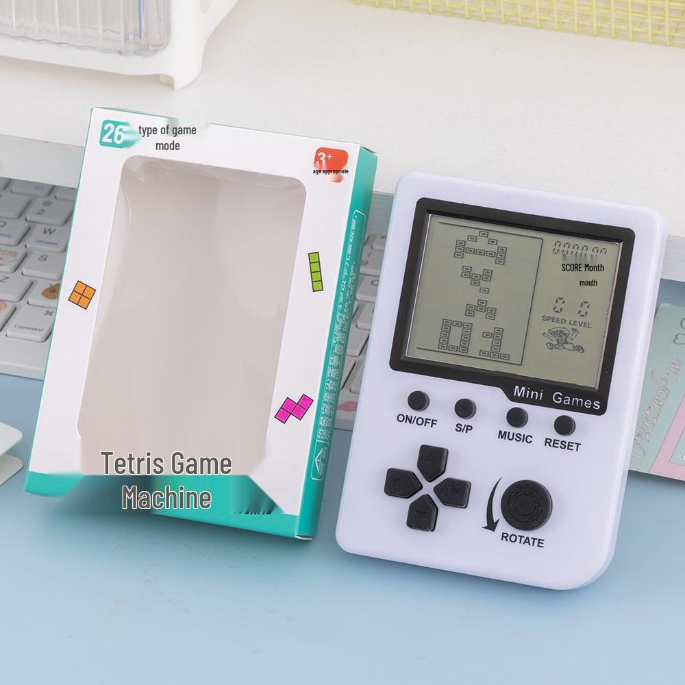Classic 3.5-inch Russian Square Retro Game Console for Kids - Educational and Nostalgic.