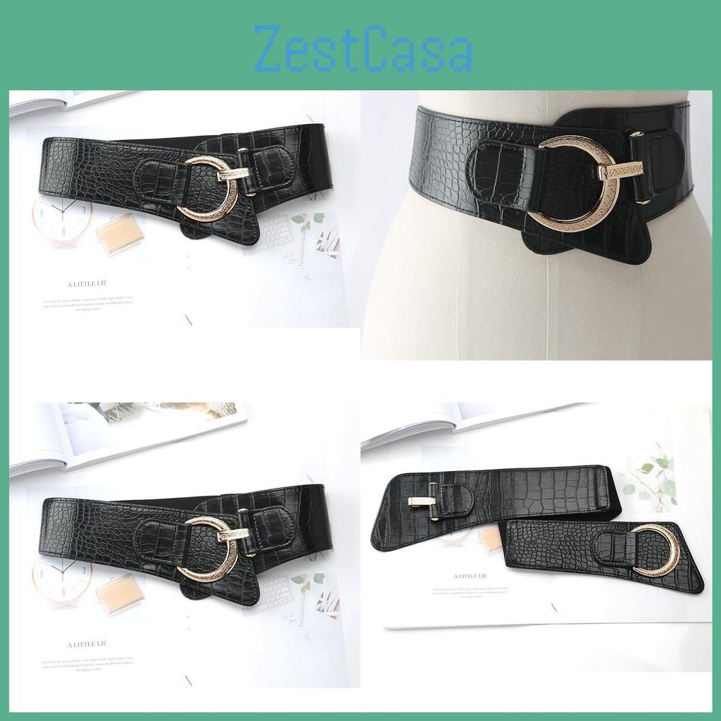 Womens Wide Elastic Waist Band With Seam Detail And Cshaped Closure For Daily