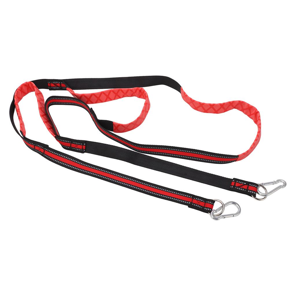 Marine Rope Ladder 3 Steps Foldable Detachable Anti Slip Nylon Red Swim Ladder for Inflatable Boat