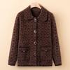 Medium Mother Imitation Mink Hair Knitted Jacket Middle-aged and Elderly Women's Clothing Thickened Large-size Sweater Jacket Old Lady Clothes
