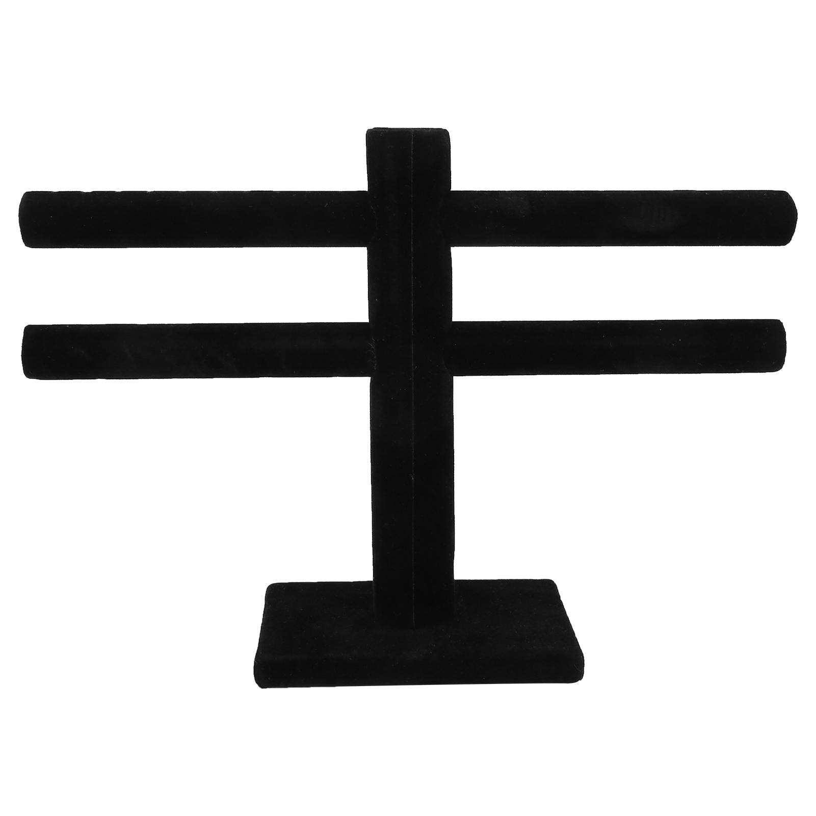 

Flannelette Detachable Earring Holder Jewelry Earring Display Stand Rack OrganizerBlack