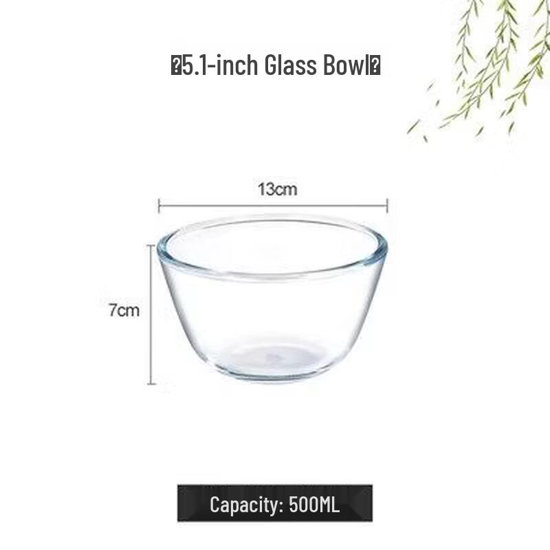 ZISIZ Large Multi-Functional Glass Mixing Bowl