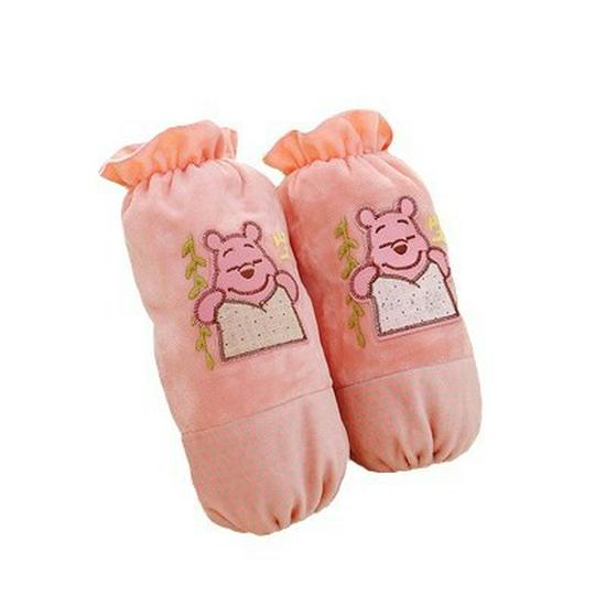 2024 Korean Style Plush Arm Warmers - Unisex Autumn/Winter Sleeves, Stain-Proof