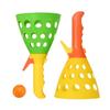 Two-Person Elastic Ball Toy: Parent-Child Catapult Catch Game.