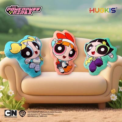 The Powerpuff Girls Vitality Series Cartoon Plush Double-Sided Pillow Cushion
