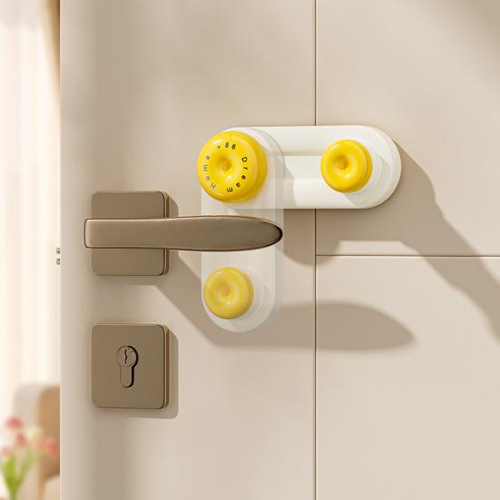 Door Stopper Additional Privacy Home Security Baby Proof Door Stop Home Hotel Apartment Dormitory Traveling Safety Adhesive Anti-Theft