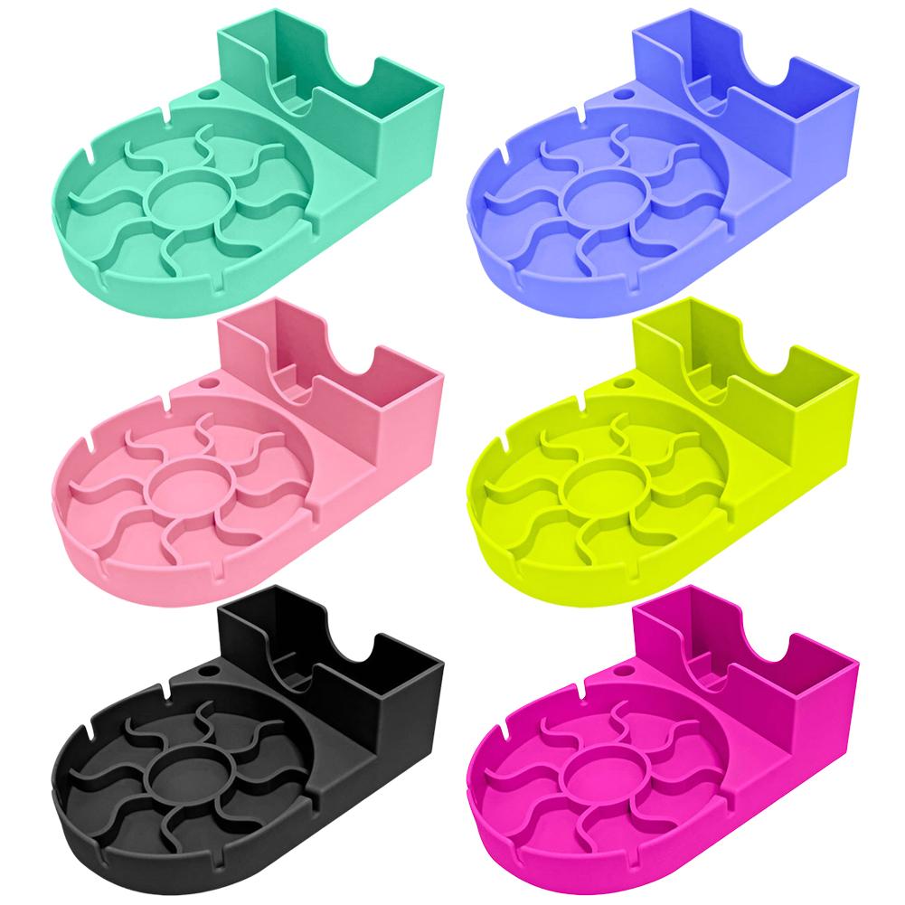 Silikon Becher Abtropfgestell Rutschfest Flasche Wasserfilter Gestell Leicht zu Reinigen Sportflasche Abtropfständer für Stanley Wasserflasche