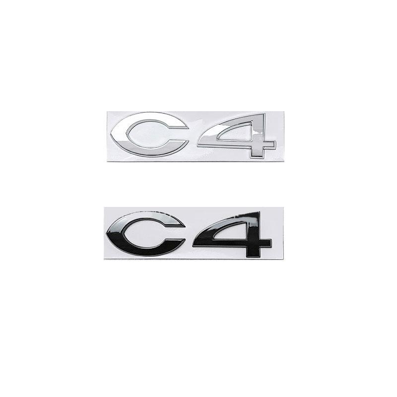 Pegatinas de coche con logo C2 C4 C5 para Citroen C2 C4 C5 maletero trasero etiqueta de modificación de personalidad tridimensional 3D emblema de refit