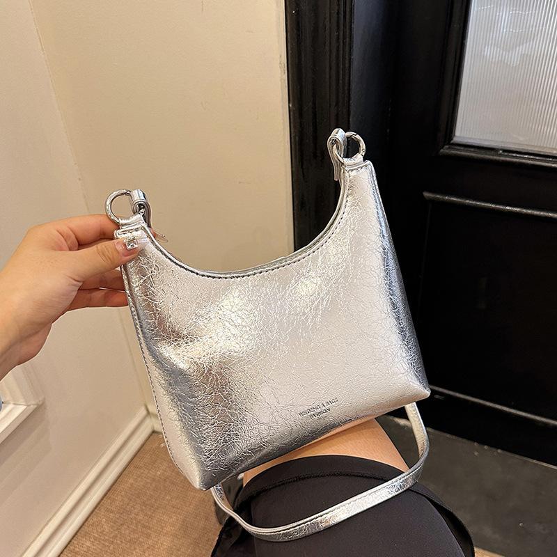 

2025 новая корейская нишевая сумка-тоут под мышкой, сумка-мессенджер, женская сумка на плечо, оптом чёрный