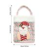 3D Snowman Christmas Gift Bag Knit Christmas Apple Bag Cute Plush Storage Bag  Xmas Holiday