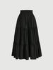 European Fashion Knot Waist Pleated Skirt