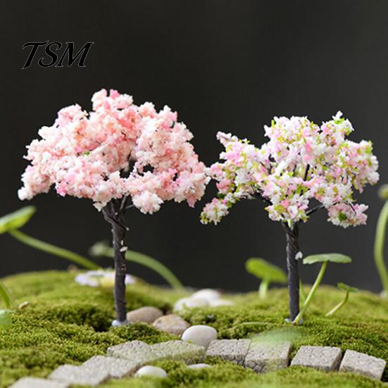 Ornament Plant Miniature Mini Different Shape Plastic Pots Fairy Metal Dollhouse Tree for Home Garden