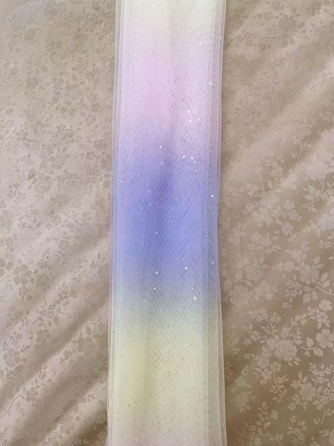 

Extra Dense Tulle Rainbow Star Mesh Yarn for Children s Stage Costumes