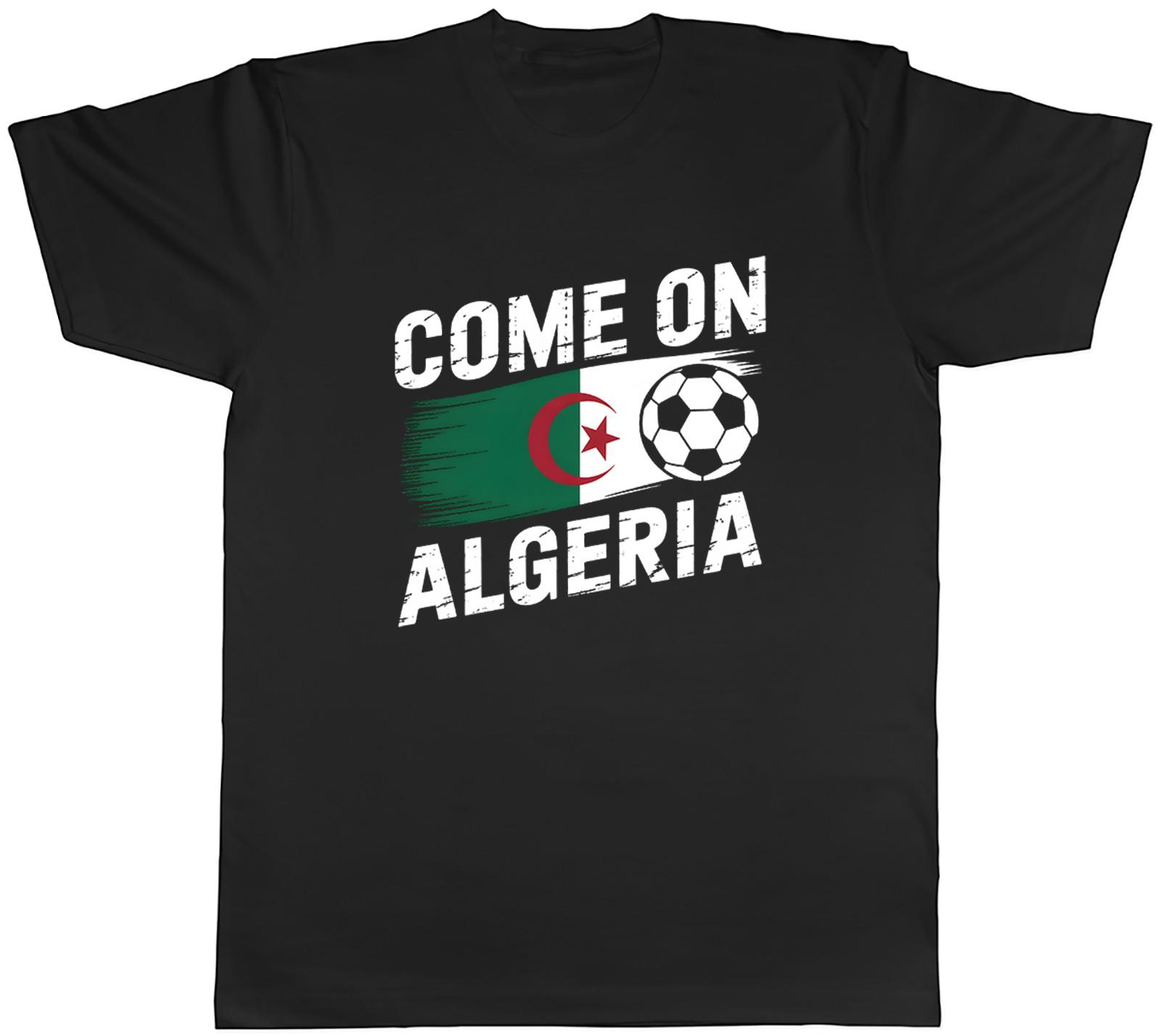 Come on Algeria Supporter Football Fan Mens T-Shirt Tee Gift Top L