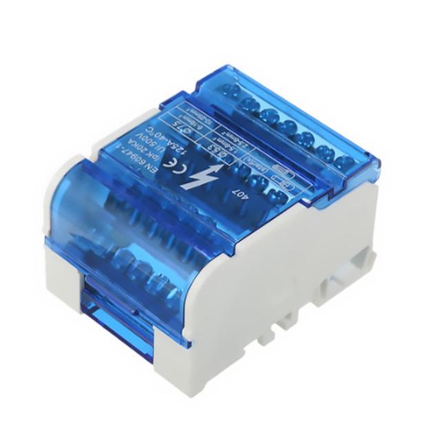 1PCS Junction Modular Screw Universal Wire Electrical Connector Din Rail Terminal Block Power Distribution Box NHC01 Series