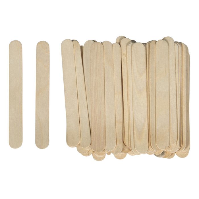 Batonnets de bricolage en bois 15x1,8cm 200 pièces