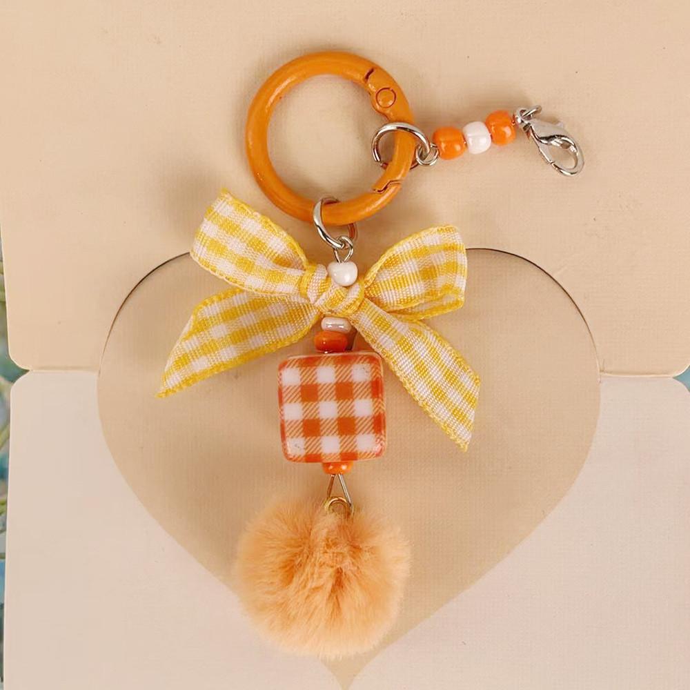 Cute Diy Letter Keychain With Soft Gel Beads For Mobile Phone Bags And Car Keys