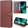 Wallet Case - E.F.CONNECTION - for Xiaomi 13T/13T Pro - PU Leather - Shockproof Protection - Stand Function