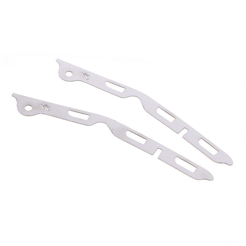 2Pcs Broken Opening Repair Stainless Steel Bracket For Third Generation Fit Jazz Gk5 Front Bumper Repair Metal Plate  Buckle