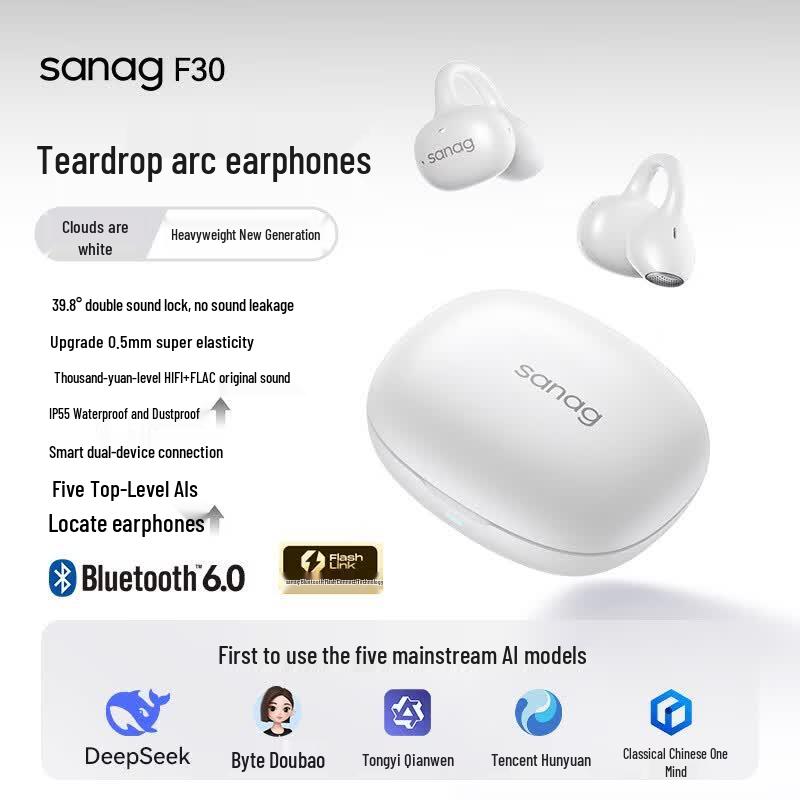 SANAG F30 Ear Clip Bluetooth Earphones