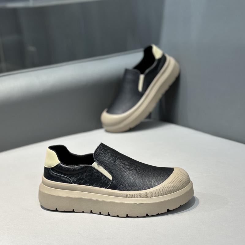 Retro spring new low-top casual shoes soft sole solid color wear-resistant trendy lazy xs