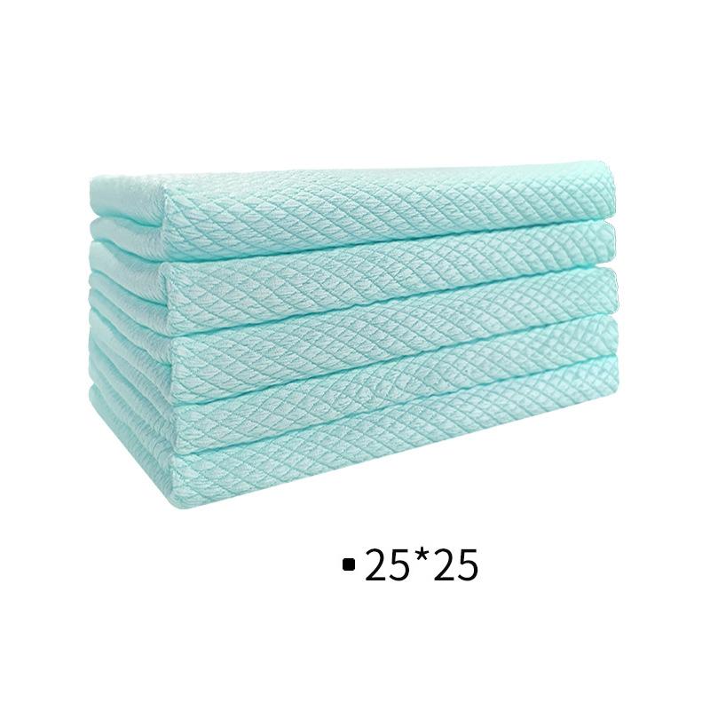 

Инструменты для уборки для мальчиков и девочек. Многофункциональное полотенце для мытья посуды, стеклянное зеркало, абсорбирующее стекло, ванная комната, окна, модная тряпка для рыбьей чешуи, домашнее кухонное полотенце для уборки 25*25cm-5Pcs синий