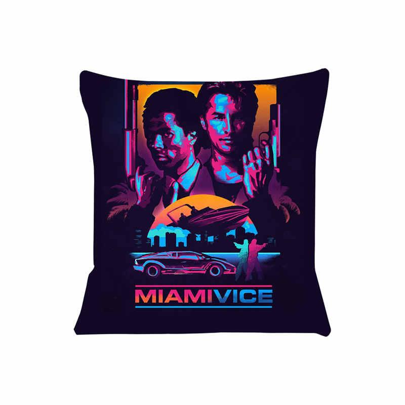 Cushion Cover for Sofa Miami Vice Pillow Case Cover Seat Car Throw Pillowcase 45X45cm For Home Decorative SJ603