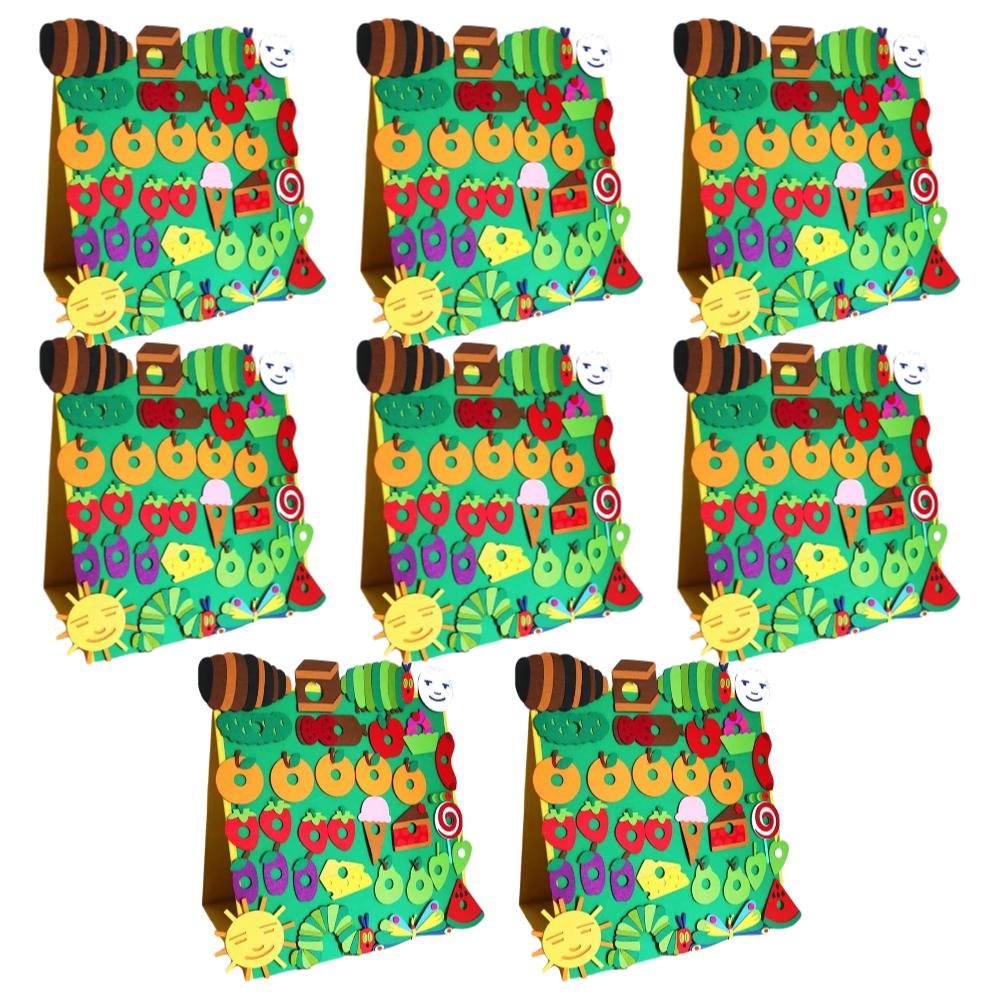 

Hot Sell Hungry Caterpillar Performance Props Felt Toys English Picture Books Teaching Aids Interactive Hungry Caterpillar Toy