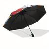 Autos, Lightning McQueen Automatischer Regenschirm - Dreifach faltbarer tragbarer Regenschirm, Bestes Weihnachtsgeschenk für Männer und Frauen, Langlebiger Eisenrahmen, Verspielter Des