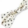 Used Excellent condition  CHANEL 25SS 25P AAA821 Mini Coco Mark Pattern Ribbon Barrette Hair Accessory Hair Clip White Black Ladies