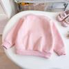 2024 Autumn Baby Girl Korean Hoodie - Cartoon Style with 3D Rabbit Decoration