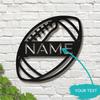 Unique Custom Metal Wall Art Football Team Name Sign Special Gift Fans