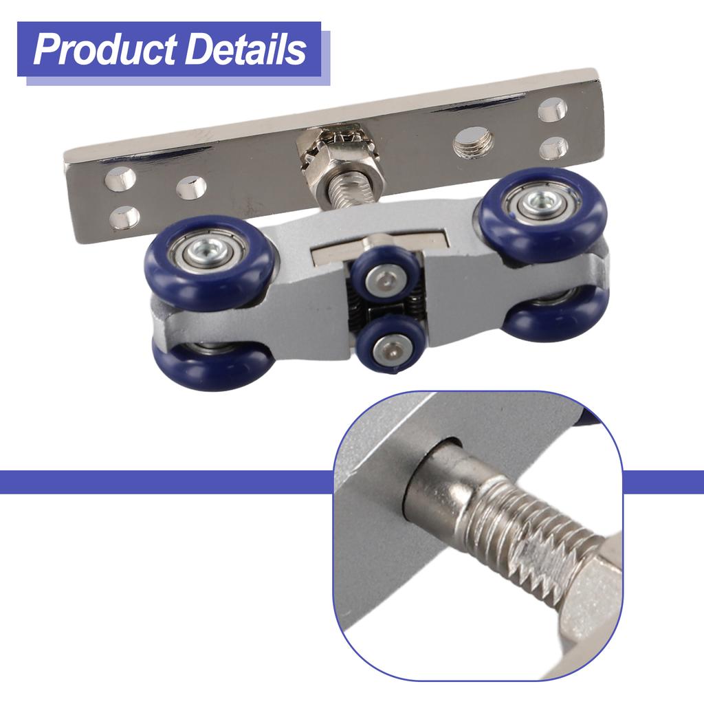 Zinc Alloy + Nylon Hanging Wheel Hanging Wheel A Shown Features With Its Solid Construction High-Quality Rail Pulley