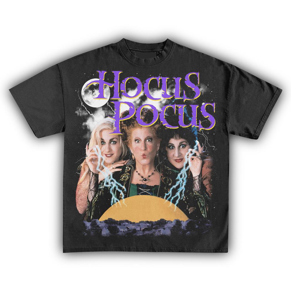 Hocus Pocus Retro Witch Movie T Shirt for Men Women Vintage Sanderson Sisters Graphic Tee
