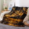 1PC Desert Mountain  Print FlAannel Blanket, High Quality Comfortable for All Seasons, Home Decor, Warmth and Comfort