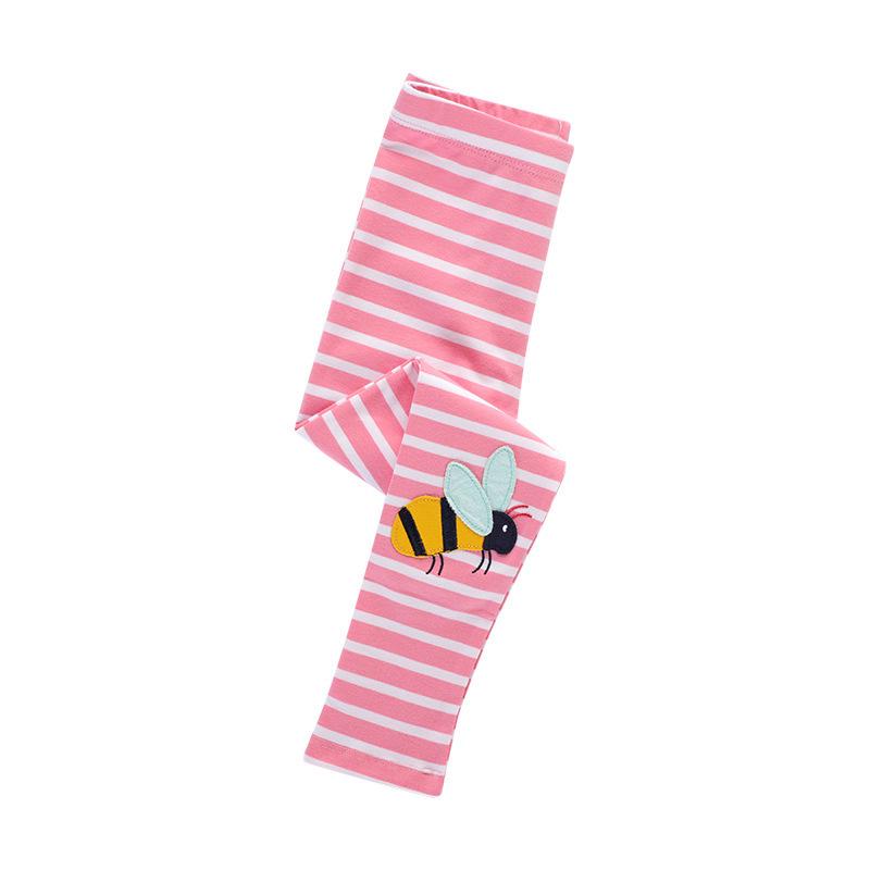 Children's Striped One-Piece Trousers - Spring & Autumn Leggings for Girls