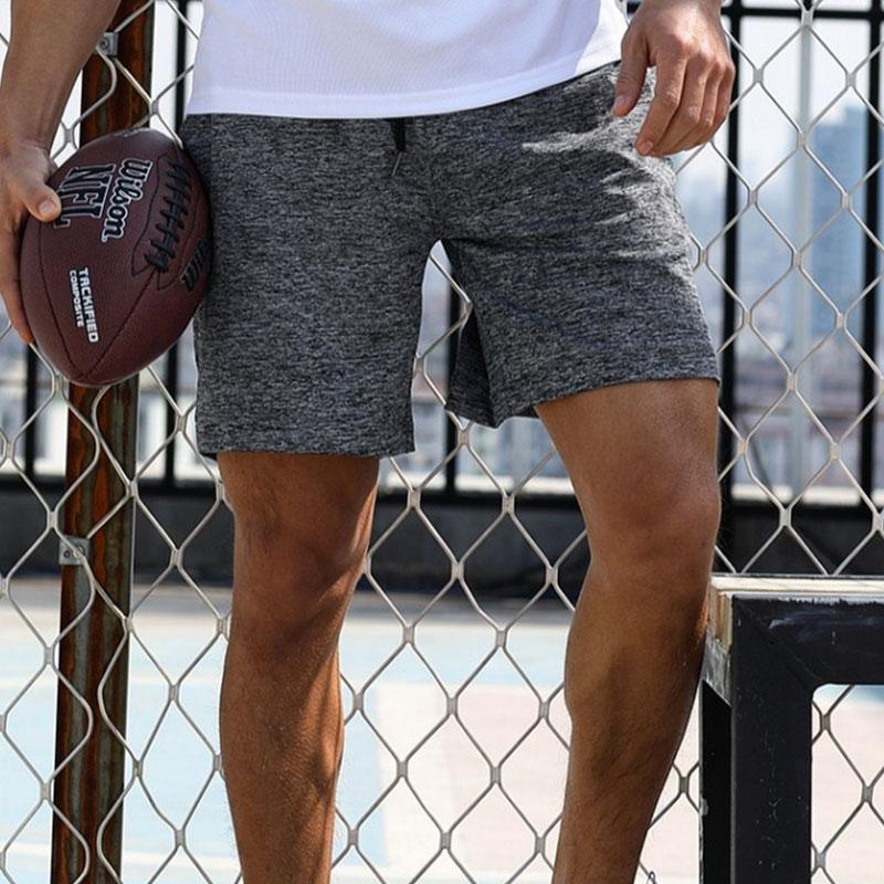 Summer Loose Sweat-absorbing Breathable Thin Training Sports Shorts Men's Running Quick-drying Shorts Casual Comfortable Solid Color Five-point Pants