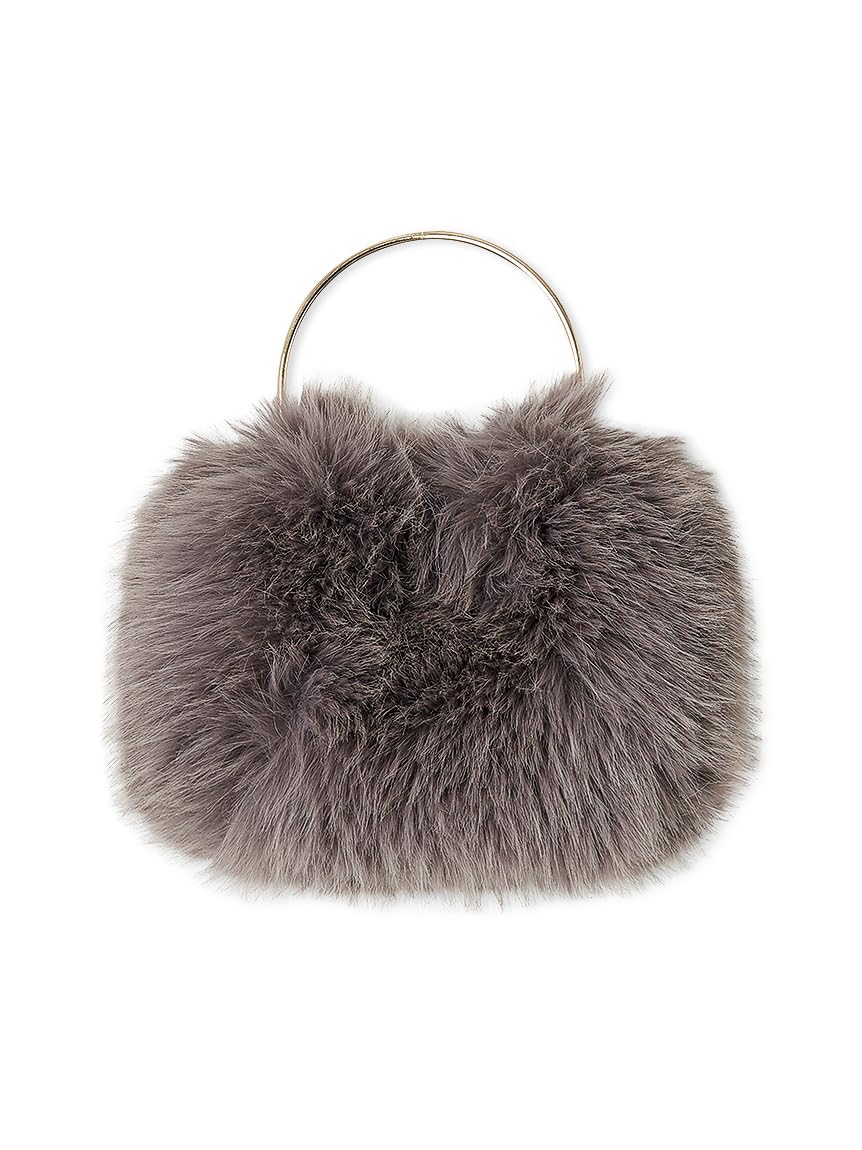 

Selford Искусственный мех Металлическая ручка Круглая сумка CWGB254501 MOC Женская