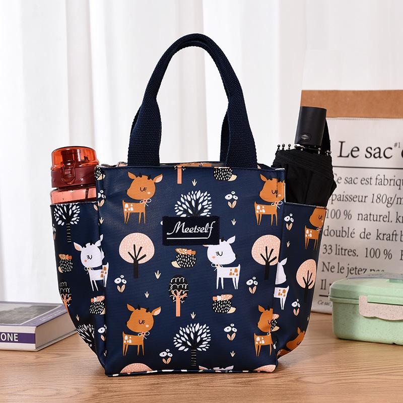 Reißverschluss Bento Lunch Handtasche - Oxford Stoff Mama Tasche