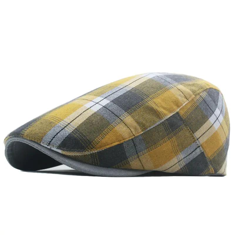 

Spring and Summer Polyester Print Newsboy Caps Flat Cap Men and Women Painter Beret Hats 117 55-60cm wear