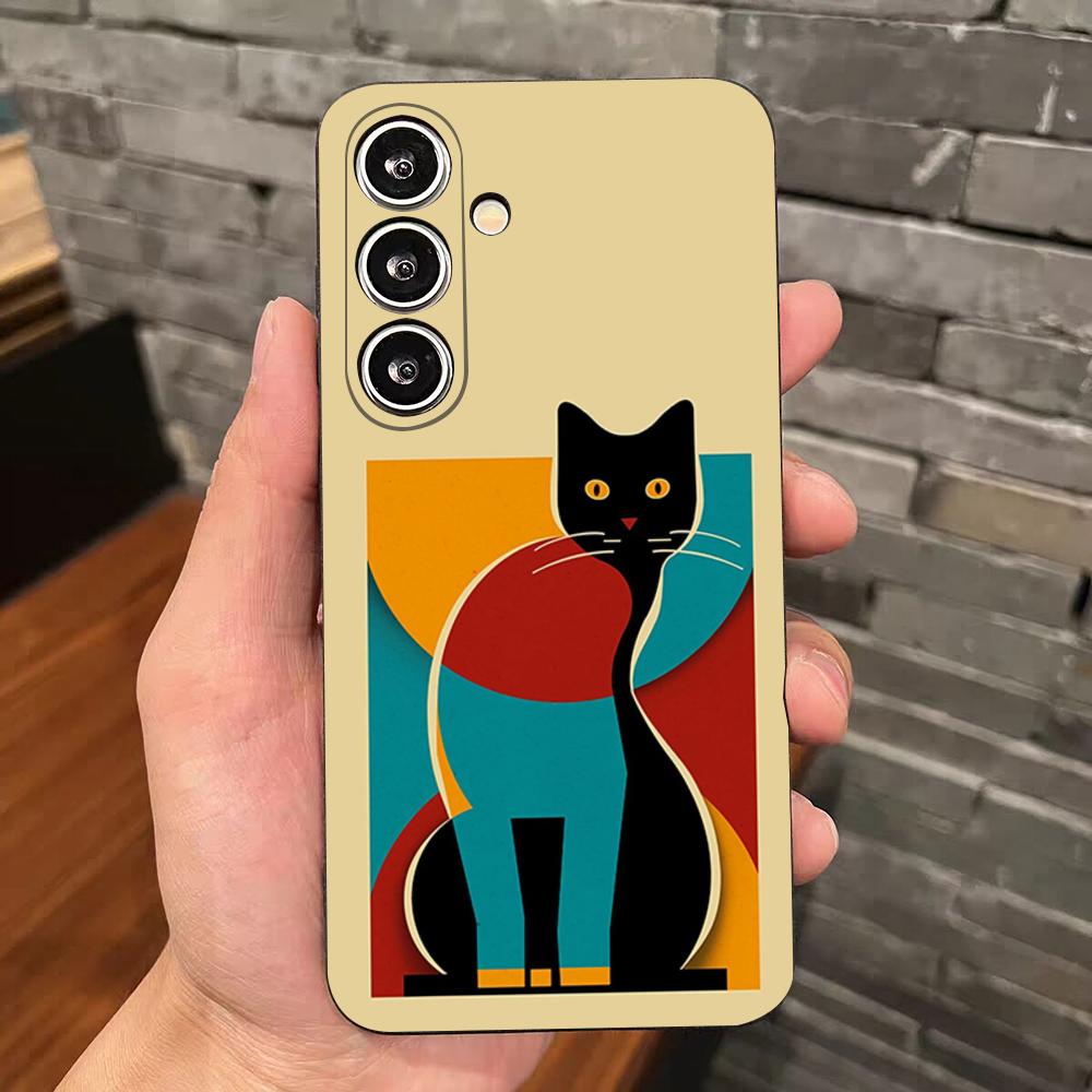 B-Bauhaus-ES Art Phone Case For Samsung S25 Edge S24 S23 S22 S21 S20 Ultra Plus Fe Galaxy A54 A53 A34 A25 A16 Silicon Cover