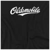 Oldsmobile Unisex Erwachsene Kursives Logo Langarm-T-Shirt