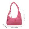Versatile Pleated Dumpling Bag Lightweight Women's Shoulder Bag Stylish Drawstring Bag  Handbag
