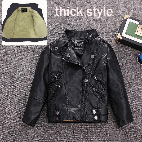 

Детская кожаная куртка, новинка 2022 года, детская одежда, куртка из искусственной кожи для мальчиков и девочек, куртка с воротником-стойкой, детская кожаная куртка 120cm прохладный черный