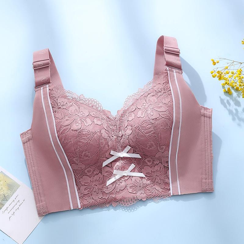 

Дышащий бюстгальтер большого размера на косточках, регулируемая посадка, минимизатор бюста, застежка в шесть рядов, боковая поддержка для предотвращения вываливания и провисания 52E